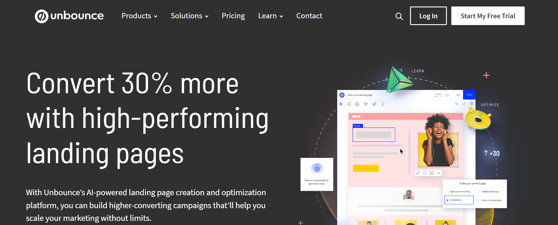 Unbounce Home