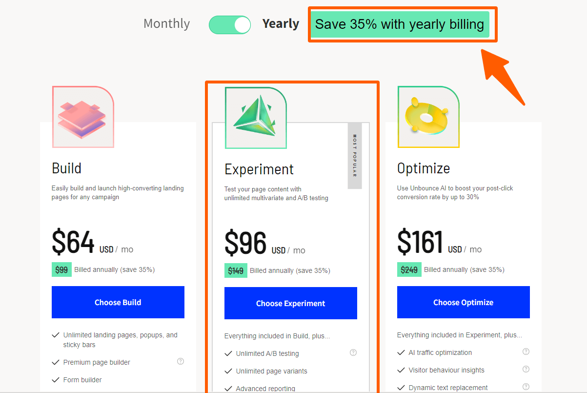 Unbounce Discounted Price
