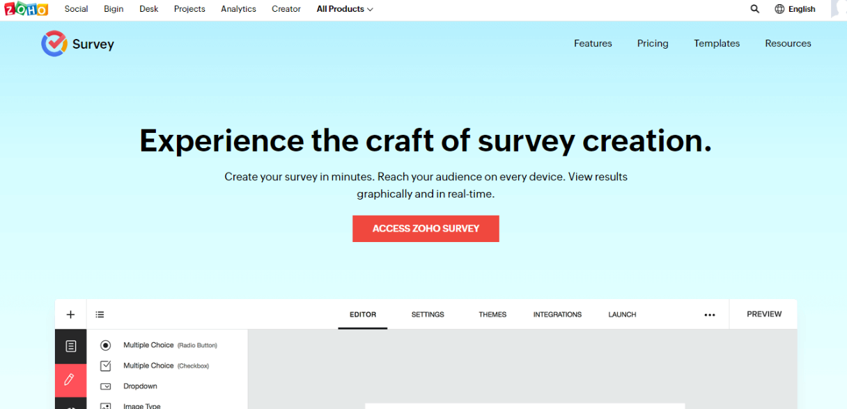Zoho survey