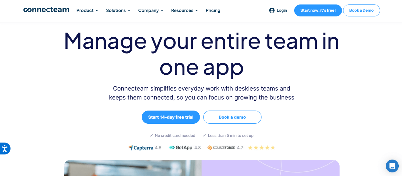 Connecteam Home
