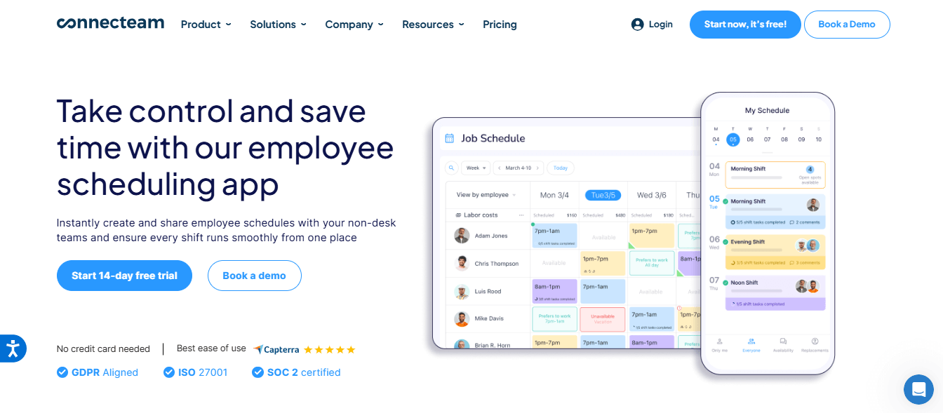 Employee Scheduling Software Connecteam