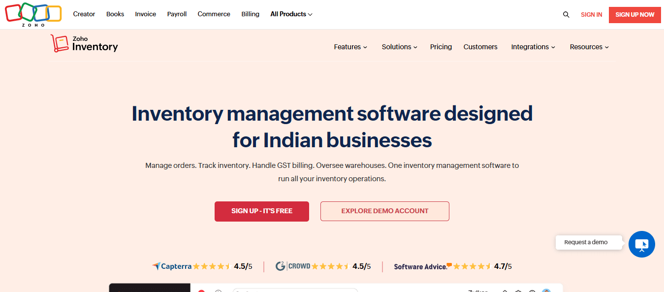 Zoho Inventory