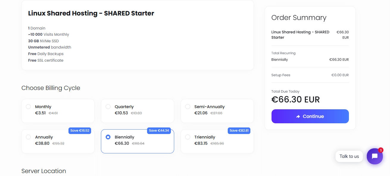 UltaHost Billing Cycle