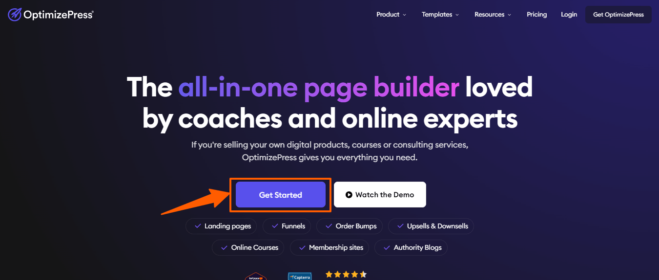 OptimizePress Get Started