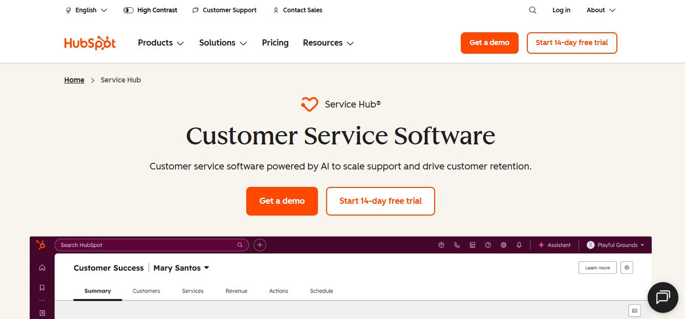 Hubspot Service Hub