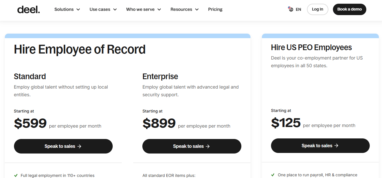 Deel Pricing